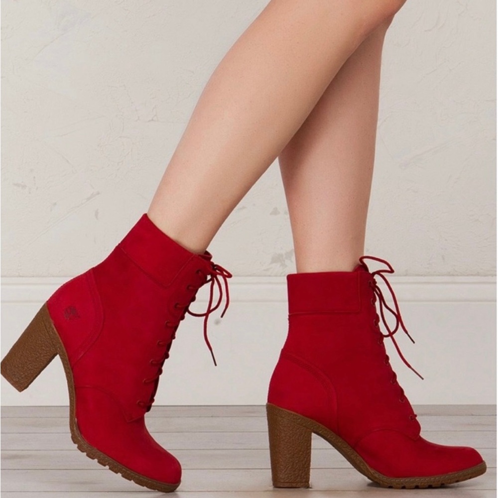 Timberland Red Heeled Boots